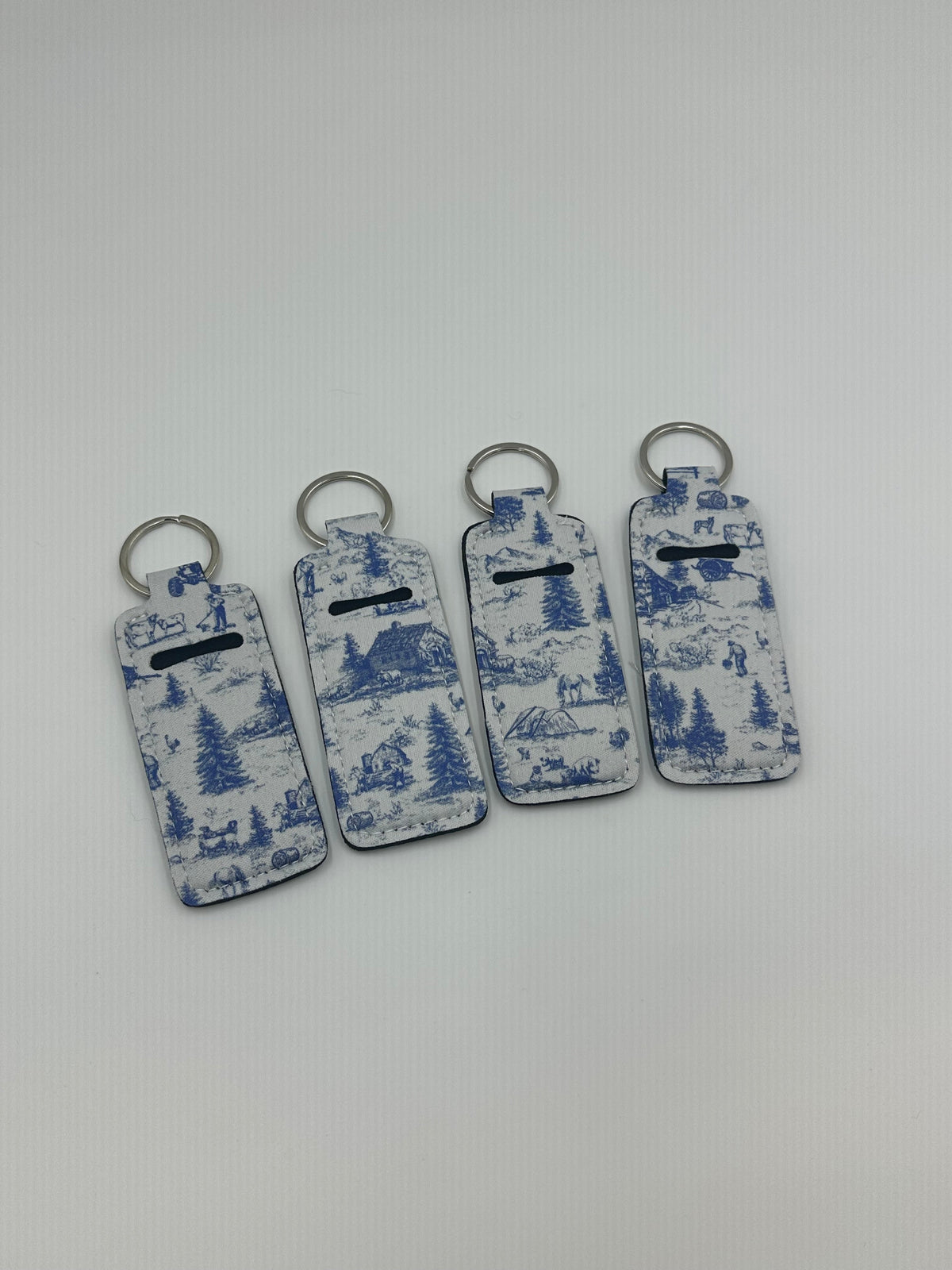 Western Chapstick Holder Keychain