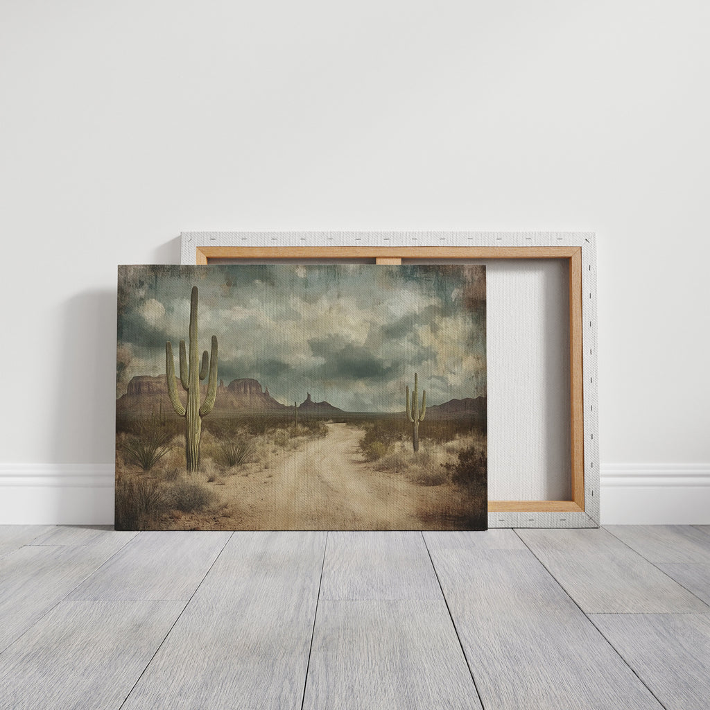 Vintage Desert Road Western Wall Art