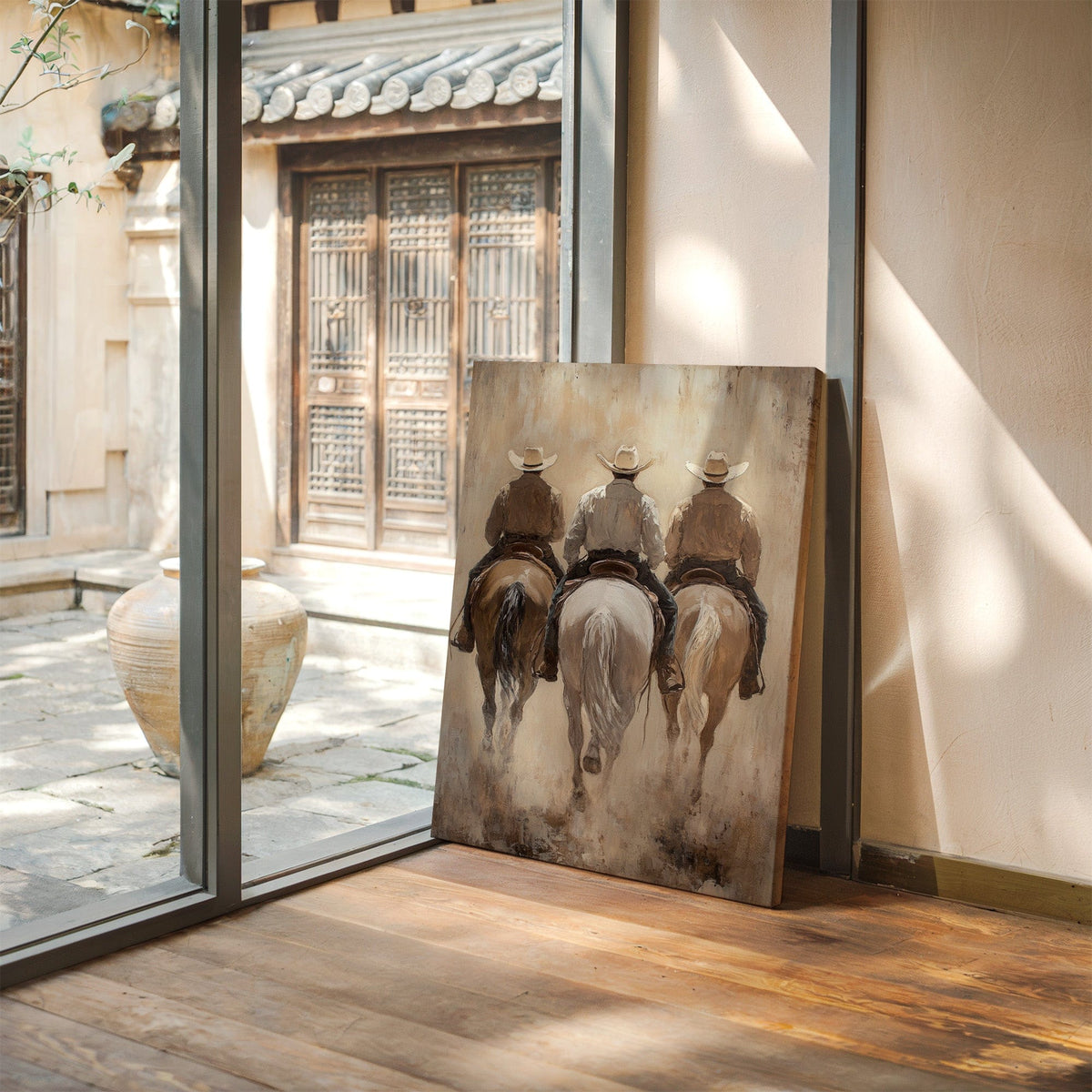 Three Cowboys Western Ranch Wall Art