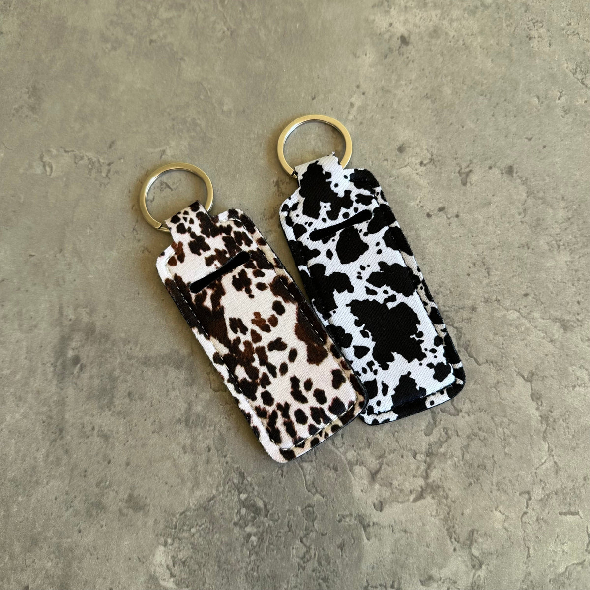 Western Chapstick Holder Keychain