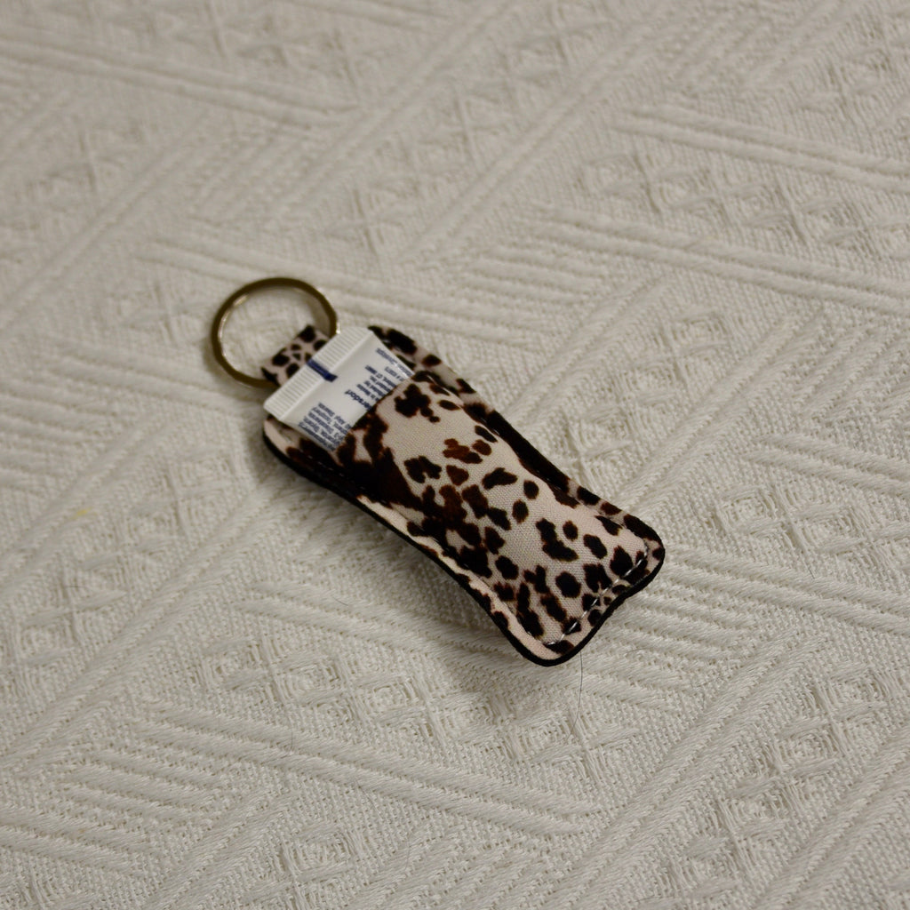 Western Chapstick Holder Keychain