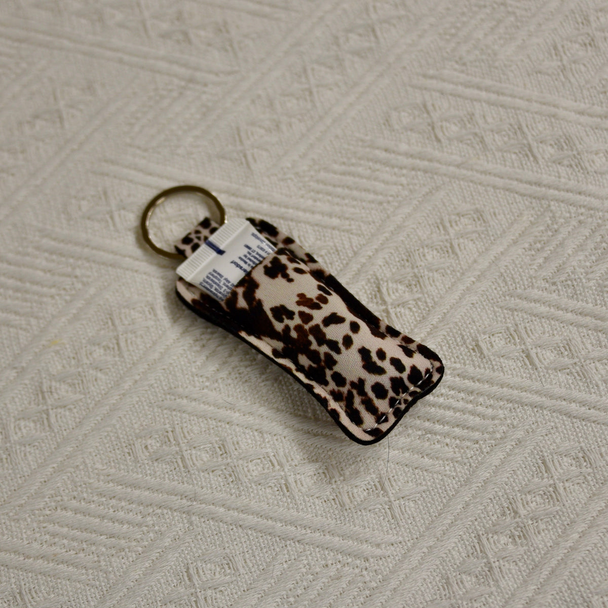 Western Chapstick Holder Keychain