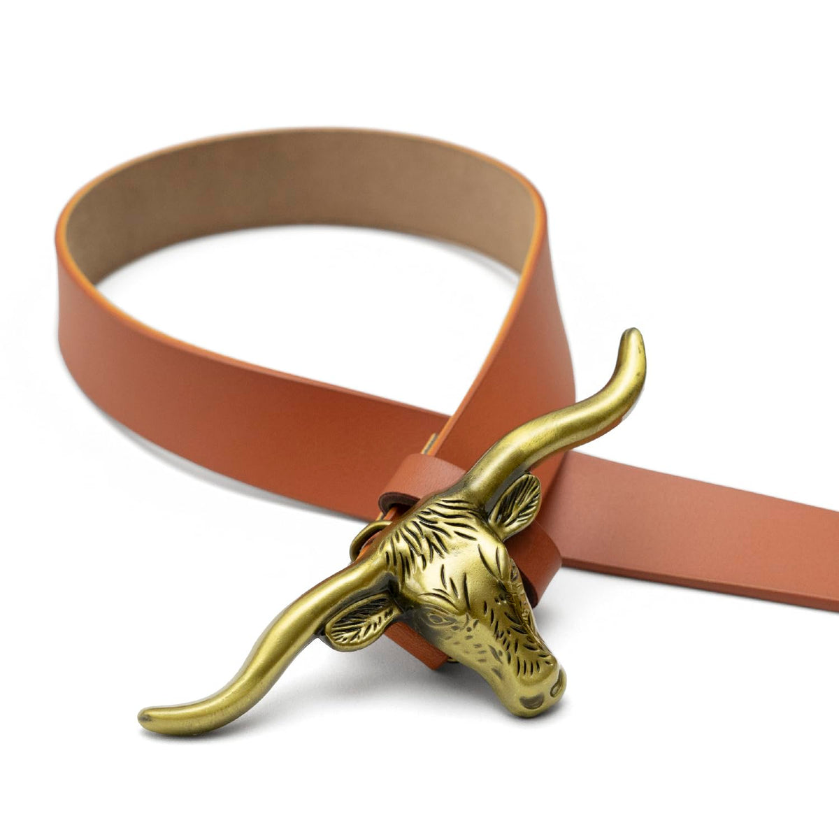 Signature Longhorn Western Leather Belt