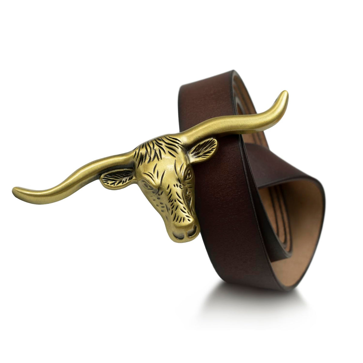 Signature Longhorn Western Leather Belt