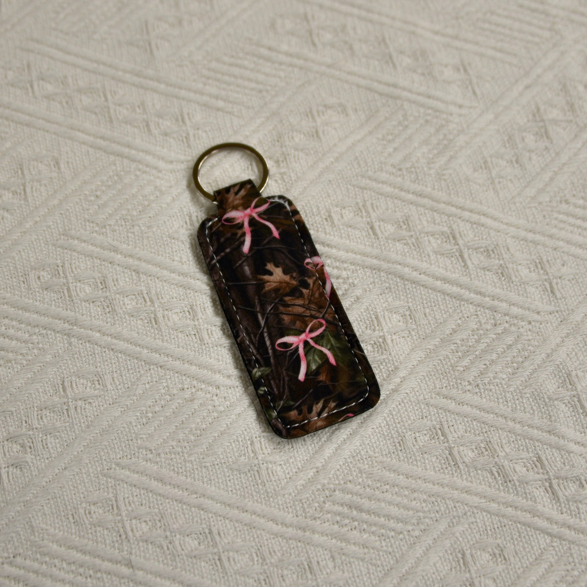 Western Chapstick Holder Keychain