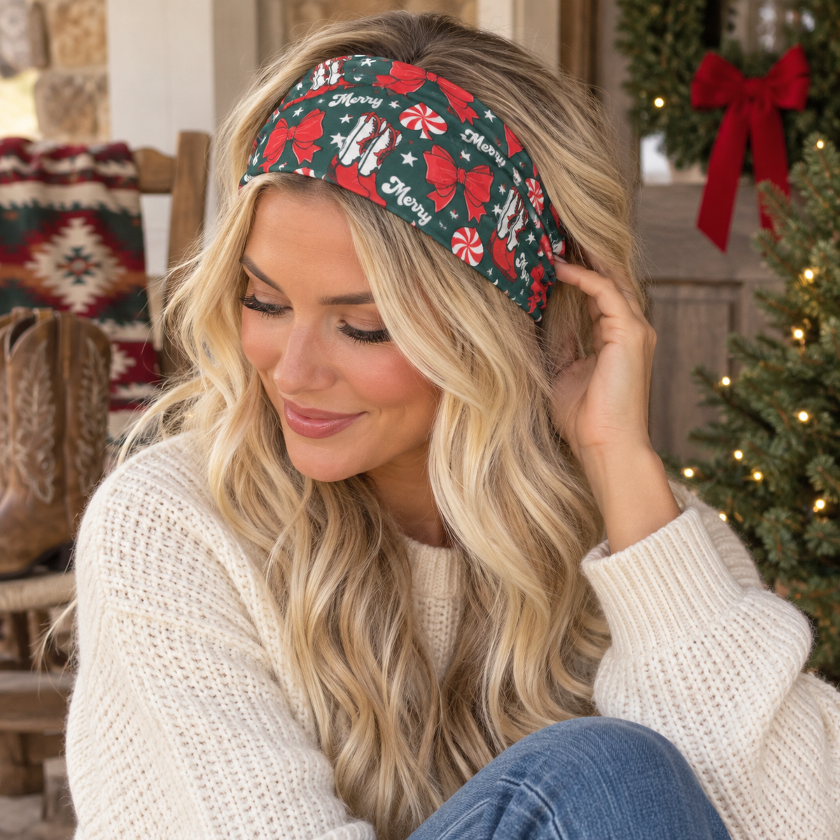 Holiday Cowgirl Headband