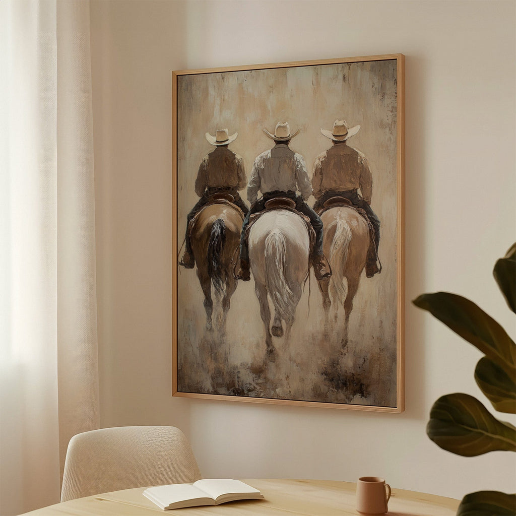 Three Cowboys Western Ranch Wall Art
