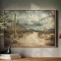 Vintage Desert Road Western Wall Art