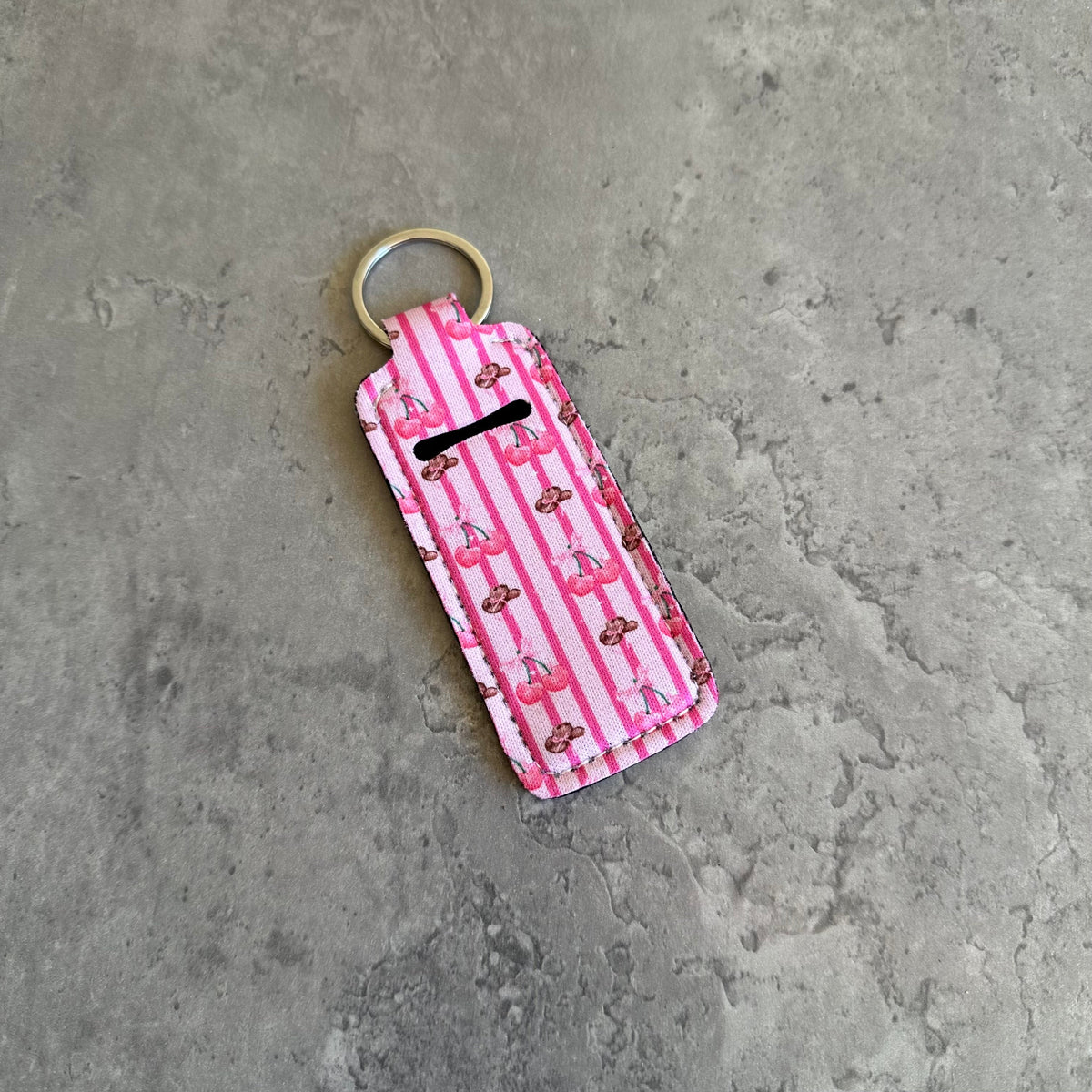 Western Chapstick Holder Keychain