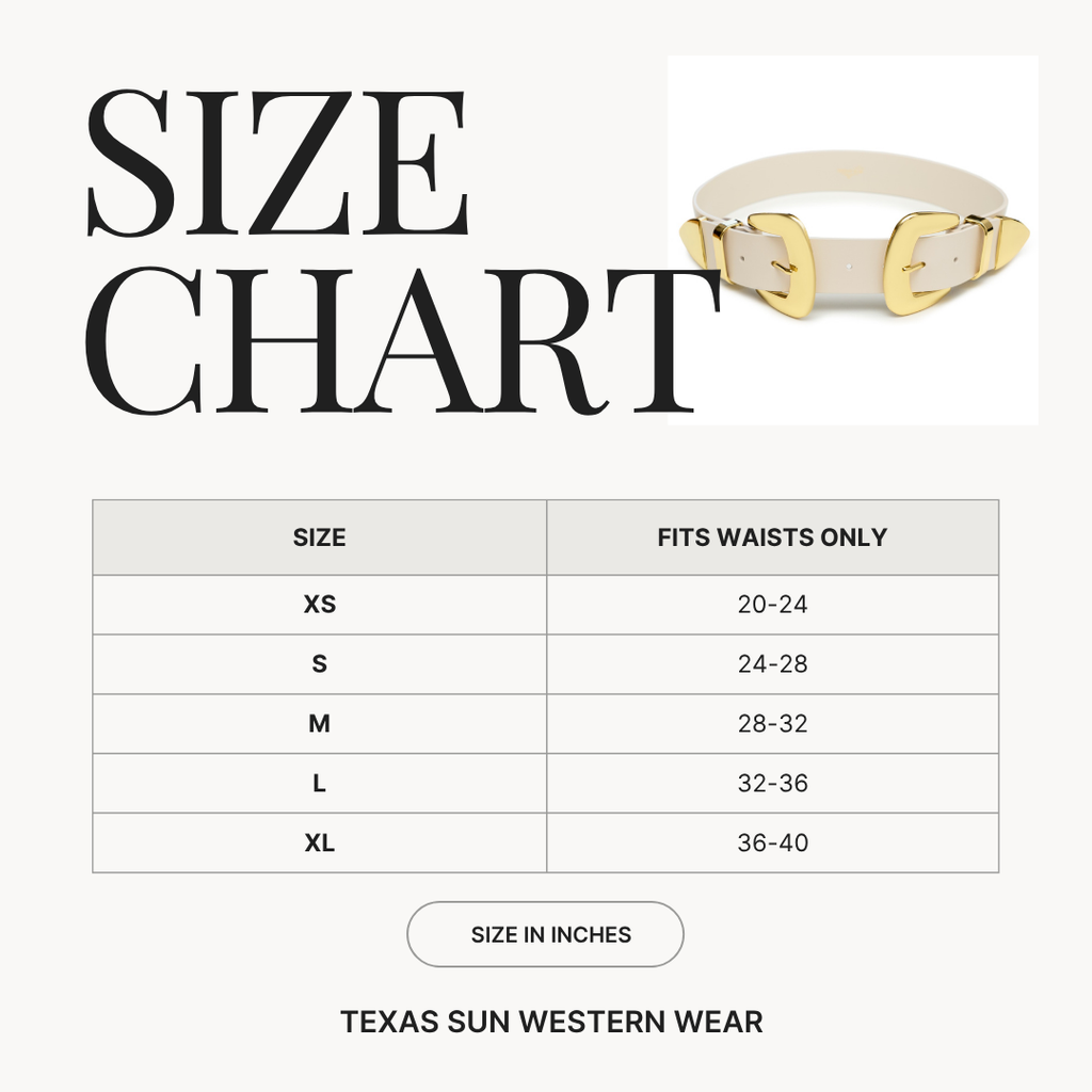 Double Buckle Western Waist Belt