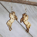 Mustang Horse Dangle Earrings