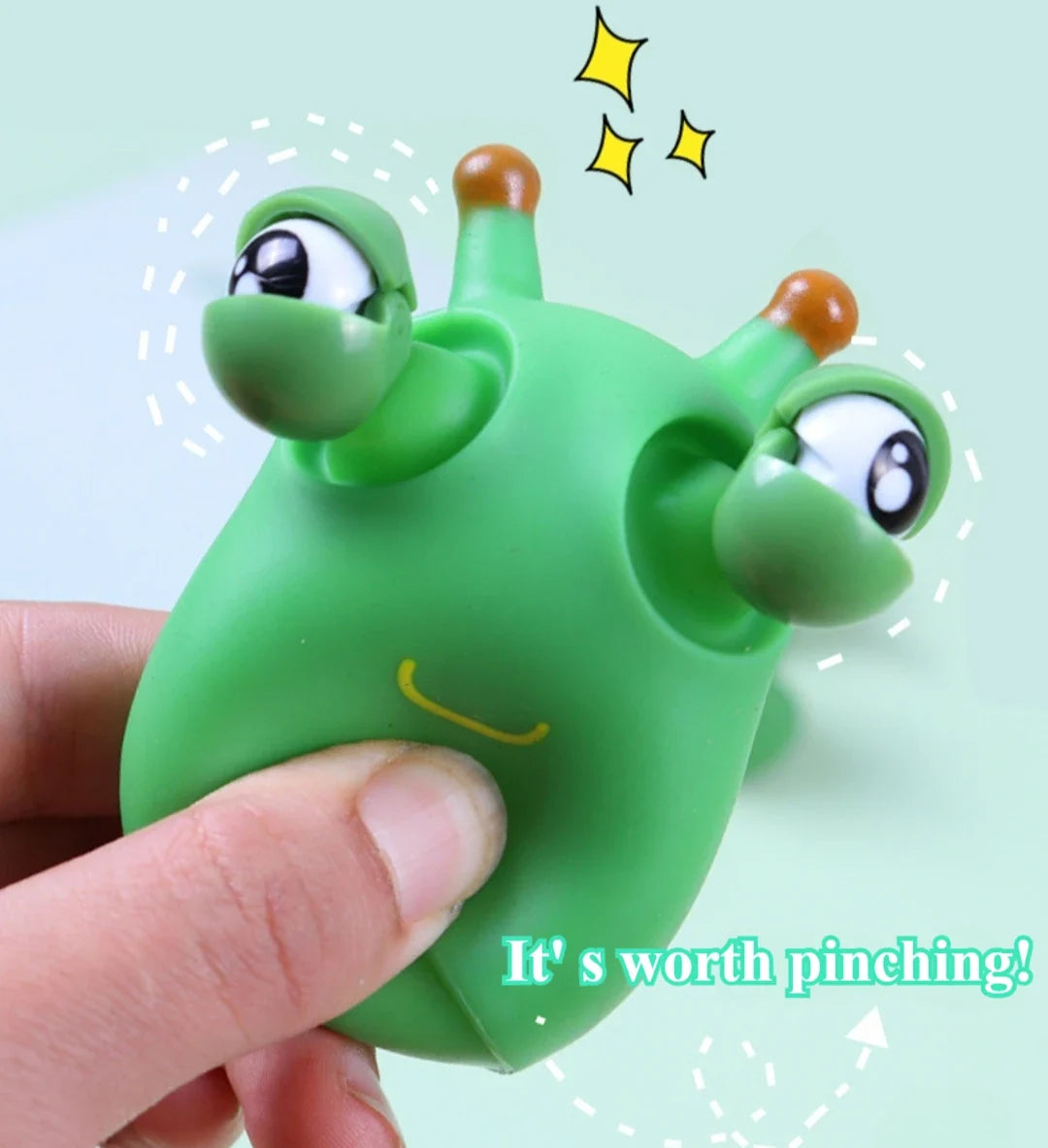 Eye-Pop Worm Squeeze Toy