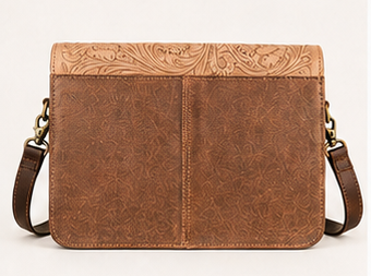 Wynonna Tooled Leather Crossbody