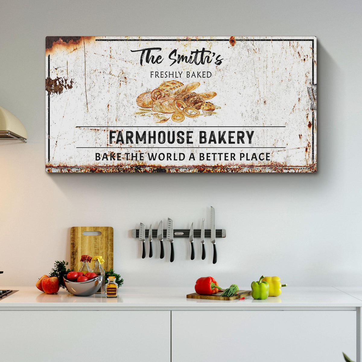 Farmhouse Bakery Canvas Sign