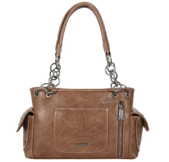 Western Elegance Tooled Leather Handbag