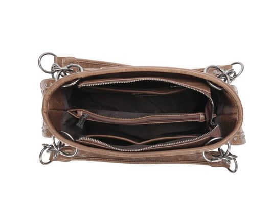 Western Elegance Tooled Leather Handbag