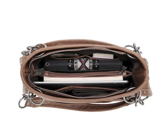 Western Elegance Tooled Leather Handbag