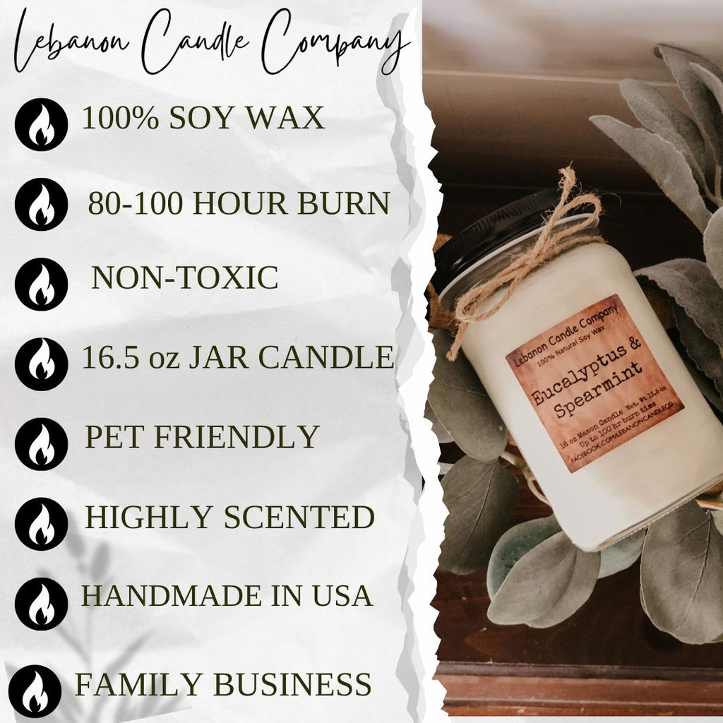 Farmhouse Mason Jar Soy Candle