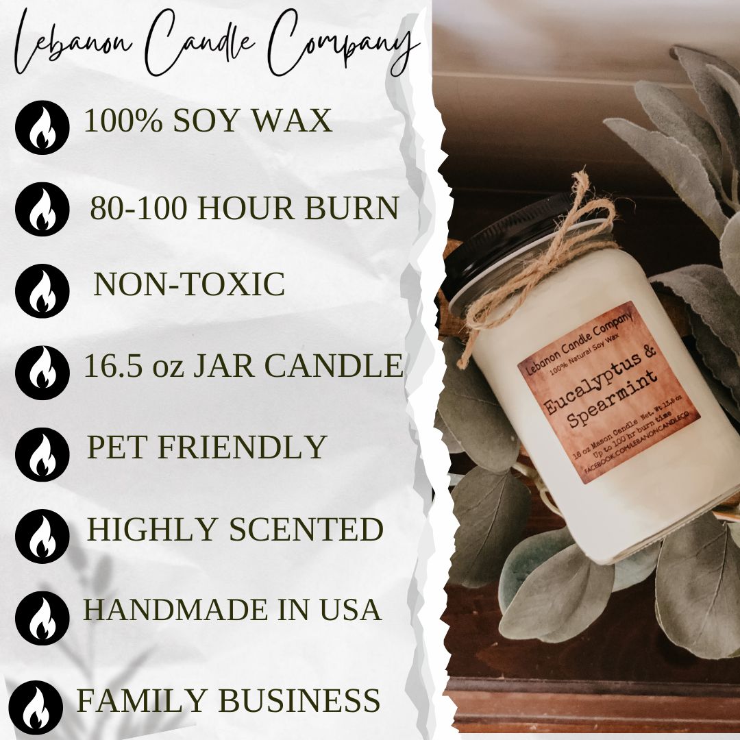 Farmhouse Mason Jar Soy Candle