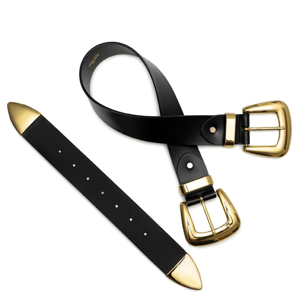 Double Buckle Western Waist Belt