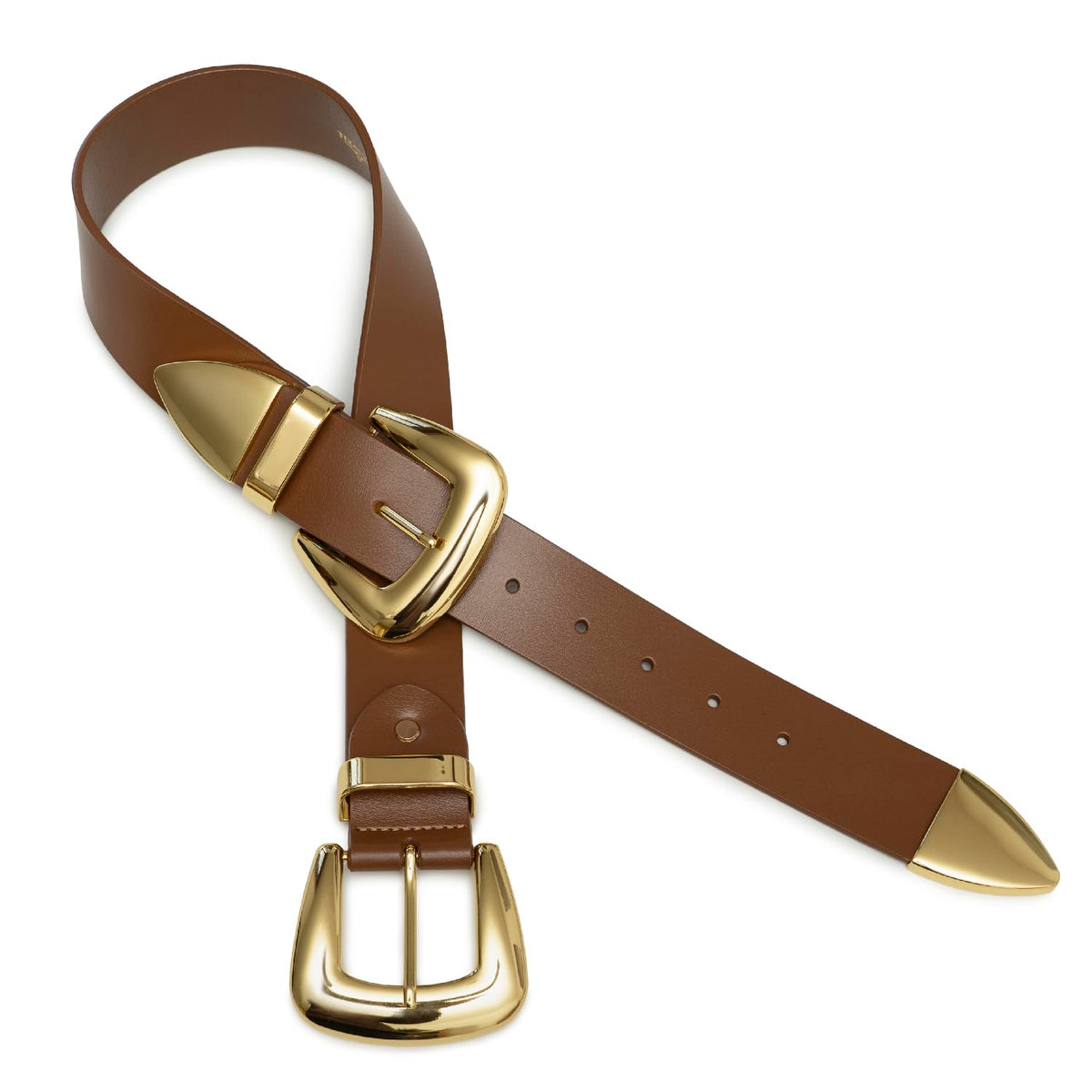 Double Buckle Western Waist Belt