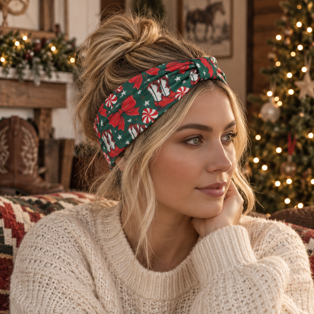 Holiday Cowgirl Headband