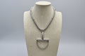 Silver Horse Bit Statement Necklace