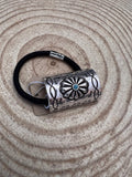 Turquoise Concho Western Hair Tie